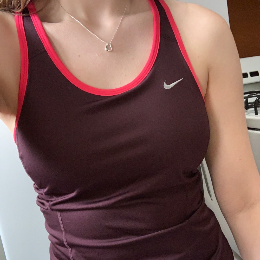 NWT burgundy Nike tank top